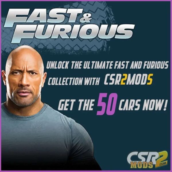 FAST AND FURIOUS 9 PACK - CSR RACING 2 MODS