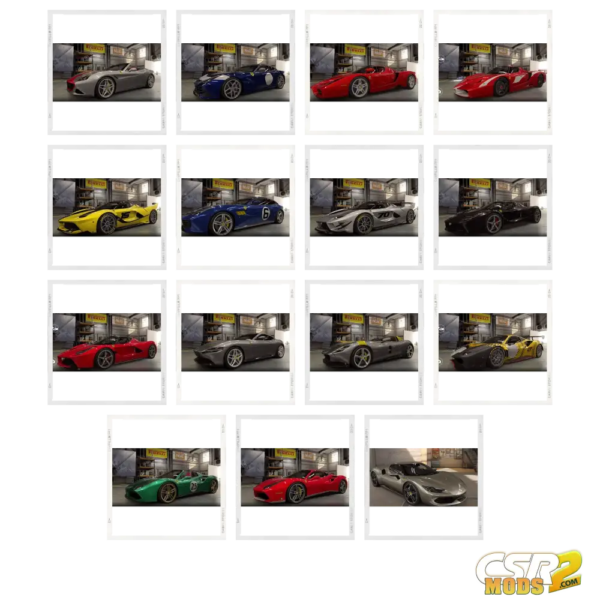 FERRARI PACK - CSR RACING 2 MODS