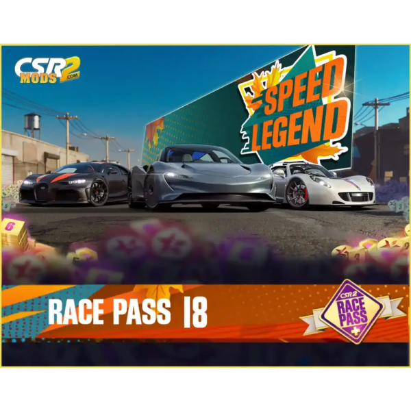 CSR2 RACE PASS SEASON 18 PREMIUM - CSR RACING 2 MODS